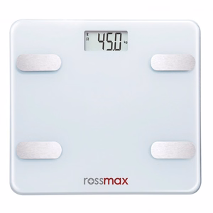 Rossmax WF262 kehon rasvan mittari vaa'alla ja Bluetoothilla