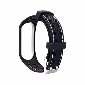 Elastomer strap LIFESTYLE for XIAOMI Mi Band 5 / 6 black (03)