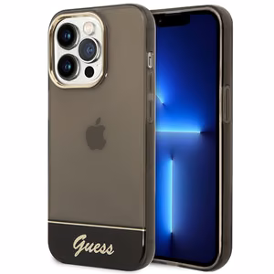 Guess GUHCP14LHGCOK iPhone 14 Pro 6.1 "musta / musta kovakotelo läpikuultava