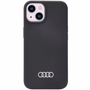 Audi Silikoninen Suojakuori iPhone 14 6.1 musta/musta kova kuori AU-LSRIP14-Q3/D1-BK
