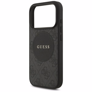 Guess 4G Circle Classic Logo MagSafe Suojakuori iPhone 17 Prolle - musta