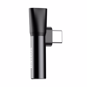 Audio adapter Baseus L41 Type-C 2in1 black
