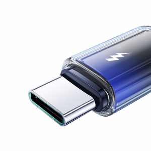 Joyroom S-A42 Crystal-Clear Series 3A USB-A - USB-C -kaapeli 1,2 m - musta