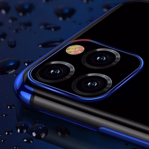 Kirkas väri tapauksessa geeli kansi tapauksessa metallinen kehys Xiaomi Redmi Note 11 Pro 5G / 11 Pro sininen