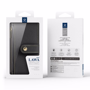 Dux Ducis Lawa Nahkainen Suojakuori iPhone 16 Pro:lle - musta