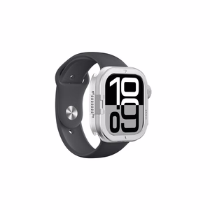 AmazingThing Titan Pro Metal Case for Apple Watch 11 46mm Aluminum - Silver