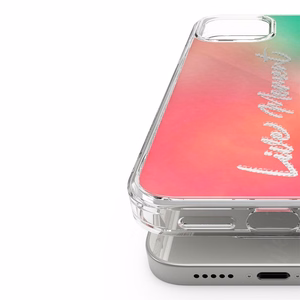 Ringke Fusion Design PC kotelo TPU puskuri iPhone 12 Pro Max vaaleanpunainen-vihreä (GNAP0028)