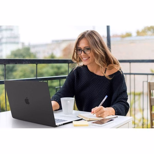 Tech-Protect SmartShell Case for MacBook Air 13" M2 / M3 / 2022-2024 - Clear-Glitter