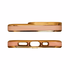 Muoti Kotelo Kotelo Samsung Galaxy A12 5G Gold Frame Gel Cover Gold