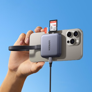 Ugreen Magnetic Memory Card Reader + 100W PD 3in1 Charger - Gray