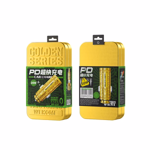 WEKOME WP-C37 Sakin Series autolaturi, USB-C + USB-A, PD 20 W, kullanvärinen