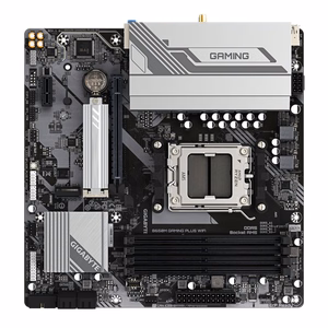 GIGABYTE B650M GAMING PLUS WIFI emolevy - AMD Ryzen 9000 -prosessorit, 5+2+2-vaiheinen VRM, jopa 8000MHz DDR5, 2xPCIe 4.0 M.2, 2.5GbE LAN, WIFI 6E, USB 3.2 Gen 1