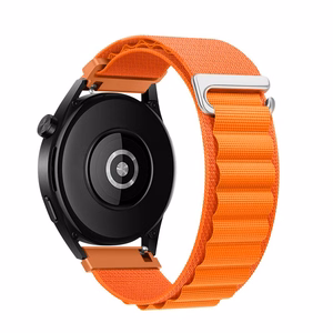 Hihna Samsung Galaxy Watch:lle Forcell F-Design FS05 polyesterikuitu solki 22 mm oranssi