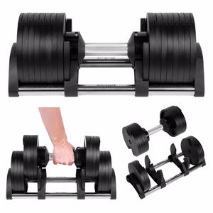 REBEL ACTIVE säädettävä valurautainen käsipaino, 36 kg, säätöväli 2 kg