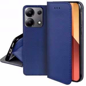 Puhelimen suojakuori Smart Magnet Xiaomi Redmi 13C / Poco C65 / Poco M6 5G sininen