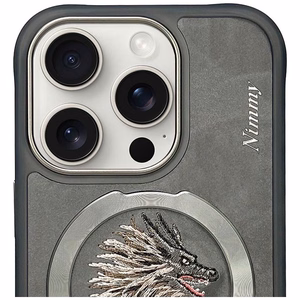 NIMMY Suojakuori DRAGON MagSafe-yhteensopiva iPhone 16 Pro Max:lle - harmaa