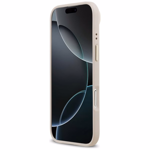 Guess Grained Strass Logo MagSafe suojakuori iPhone Air:lle vaaleanpunainen