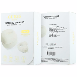 Wireless earphones OWS Guess Mini Classic white