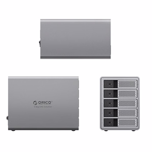 Orico 9858T3 5 Big DAS Solution ProThunder Disk Array with Thunderbolt 3 for 5 x 2.5"/3.5" SATA HDD/SSD - Gray