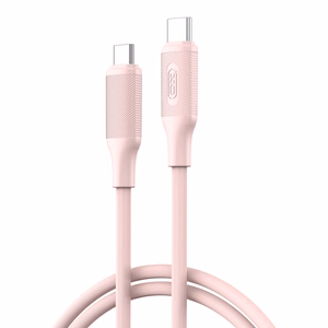 XO kaapeli NB-Q265B PD USB-C - USB-C 1,0m 60W, vaaleanpunainen