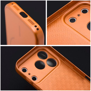 Suojakuori iPhone 17 AIR:lle Make 17 yhteensopiva MagSafen kanssa oranssi