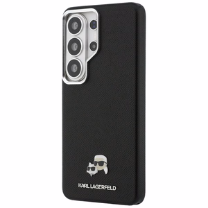 Karl Lagerfeld Saffiano KC Metal Logo MagSafe suojakuori Samsung Galaxy S26 Ultra musta