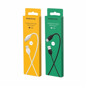 USB-kaapeli Borofone BX19 USB-A – USB-C 1,0 m valkoinen