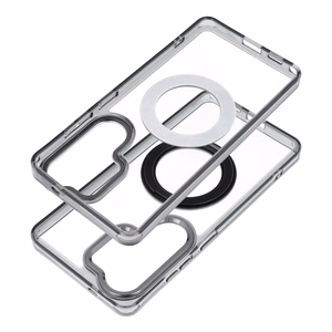 Frame Circle Stand case for Samsung Galaxy A37, MagSafe-compatible – black