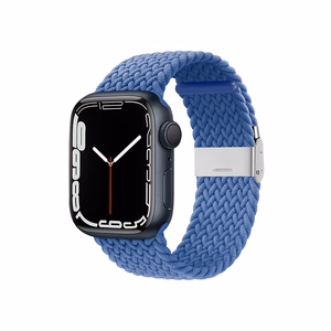 Crong Wave Band braided strap for Apple Watch 38 / 40 / 41 mm and 42 mm (Series 10 / 11), blue