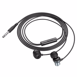 Hoco M110 langalliset nappikuulokkeet Jack 3,5mm - harmaa