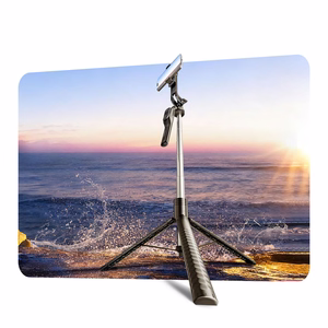 Selfiekeppi Orico SPM190 1/4 tuuman jalusta puhelinkameralle 360 asteen käännöllä Bluetooth 5.2 - musta