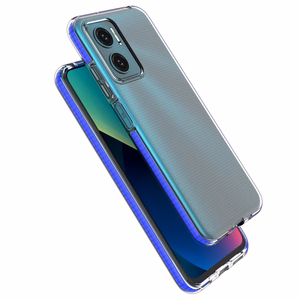 Spring Case kansi geeli TPU kansi värillinen kehys Xiaomi Redmi 10 musta