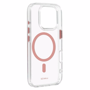 Liavec Glossy Magsafe Clear Case do Iphone 16 Pro różowy