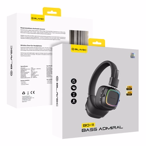 Blavec Over-ear Bluetooth Headphones BO-11 Bass Admiral (BO11-B) black (damaged packaging)