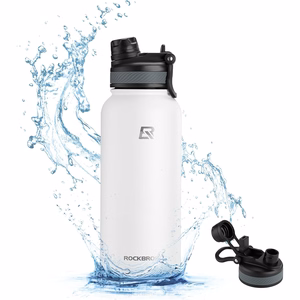 Rockbros 35210029005 lämpöeristetty pyöräjuomapullo 550 ml - valkoinen