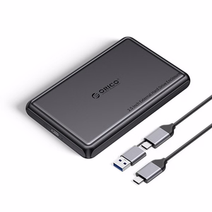 Orico DDL25-C3 2,5" HDD/SSD USB-C 5Gb/s -levykotelo - musta