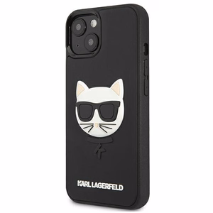 Karl Lagerfeld 3D kumi Choupette kotelo iPhone 13 mini - musta