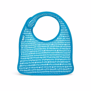 BUILT Mess Mate neopreeniset ruokalaput taaperoille, 2 kpl, Dribble Dots Blue