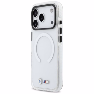 BMW M IML Shockproof Metal Logos MagSafe Suojakuori iPhone 17 Pro Max:lle läpinäkyvä