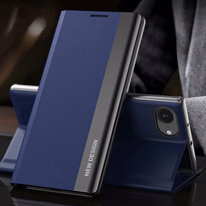 Sleep Case Pro iPhone 16e / 17e:lle läpällä ja jalustalla - sininen