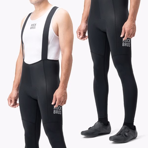 Rockbros 200021 Long Cycling Bib Shorts with Pad Size S - Black