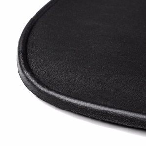 Ergonominen hiirimatto ja rannetuki Gel Eco Leather suuri liukumaton - musta