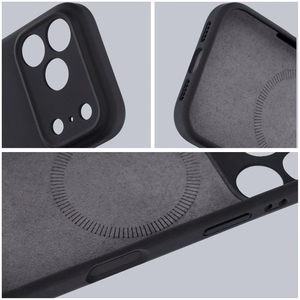 Forcell F-Protect Rubber Premium -suojakuori iPhone 17 -puhelimelle, MagSafe-yhteensopiva, musta