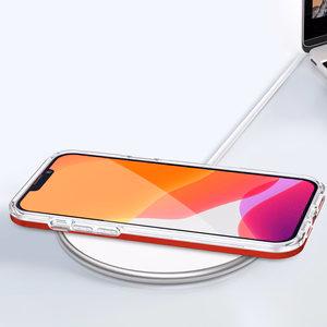 Kirkas 3in1 tapauksessa iPhone 13 Pro kehys kansi geeli punainen