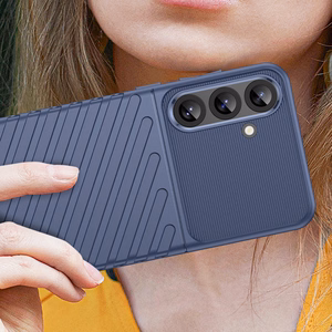 Thunder Suojakuori Samsung Galaxy S25+ Silikoninen panssarisuoja - Sininen