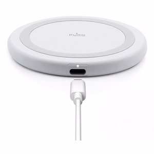 Puro Qi 10 W langaton latausalusta Android- ja iPhone-laitteille, valkoinen
