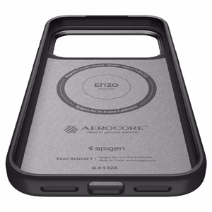 Spigen Enzo Aramid T Mag Magsafe Suojakuori iPhone 17 Pro Max:lle musta