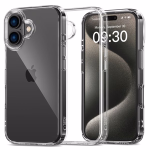 Tech-Protect FlexAir Hybrid Suojakuori iPhone 16:lle - läpinäkyvä