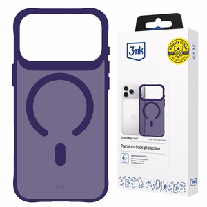 3mk Smoke MagCase - suojakuori iPhone 17 Pro Maxille - violetti-läpikuultava