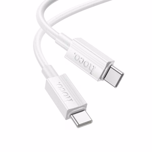 Kaapeli USB-C - USB-C Hoco 3A 60W 1 m X107 valkoinen